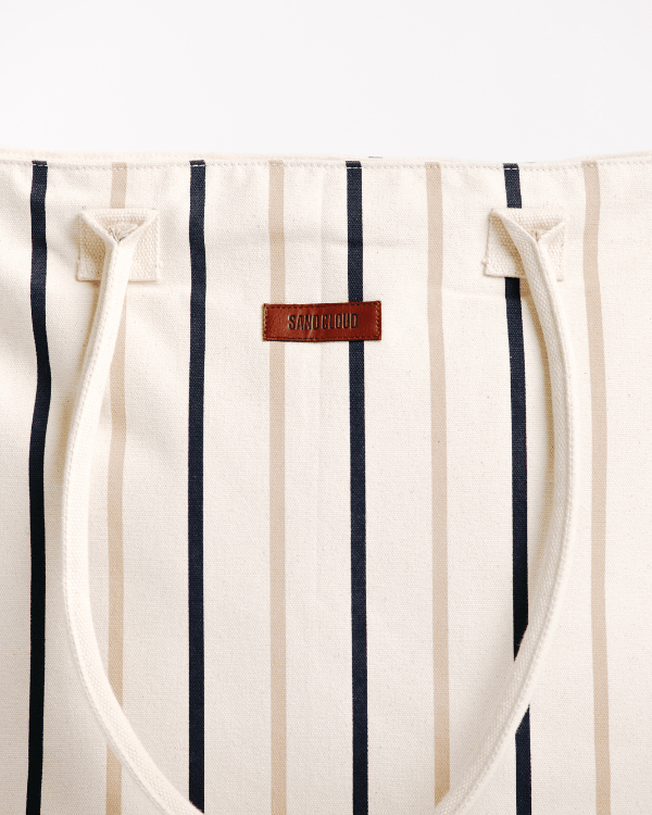Vert Stripe Beach Tote - Image 5