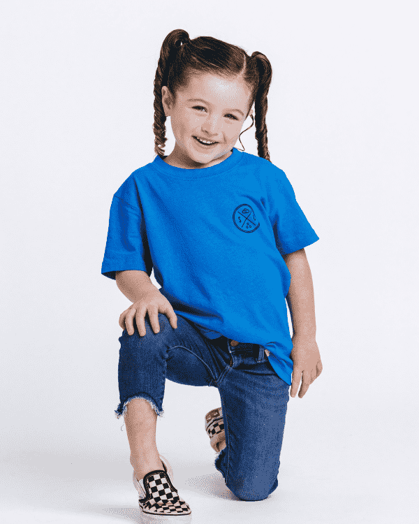 SC Dolphin Kids Tee - Sapphire Blue - Image 4