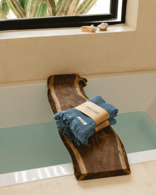 Micro Waffle Hand Bath Bundle - 2 Pack - Slate Blue - Image 6