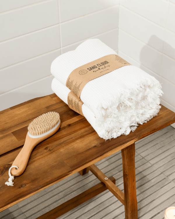 Micro Waffle XL Bath Bundle - 2 Pack -White - Image 9