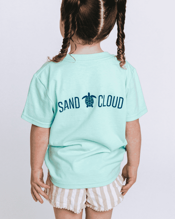 Alternative view of SC Whale Tail Kids Tee - Soft Mint