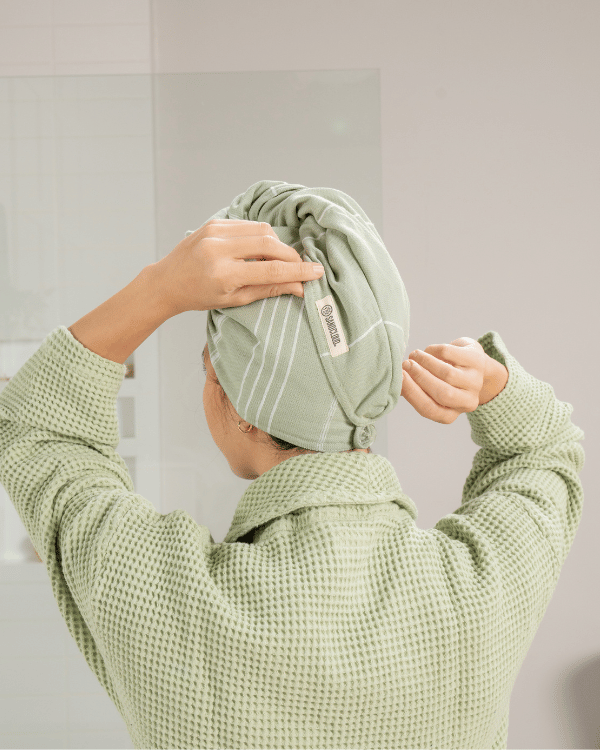 Alternative view of Classic Hair Towel- Sage