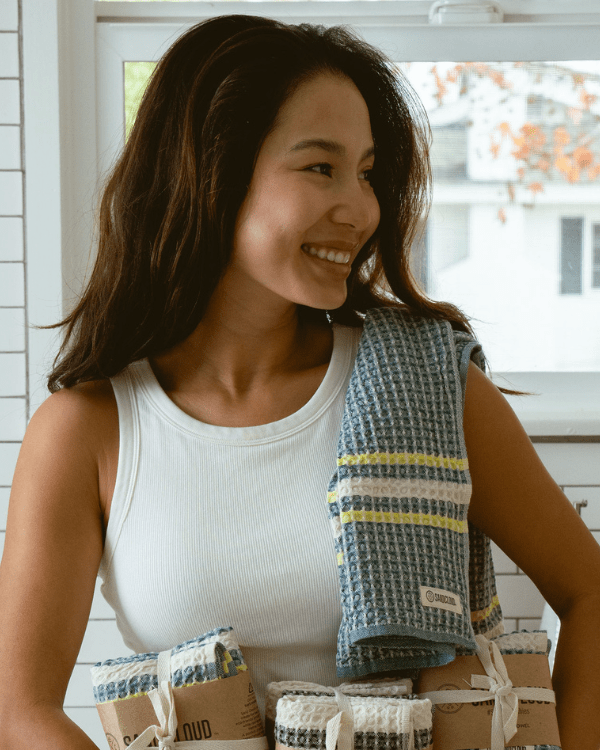Verbena Waffle Kitchen Towel Bundle - Assorted 3 Pack - Image 7