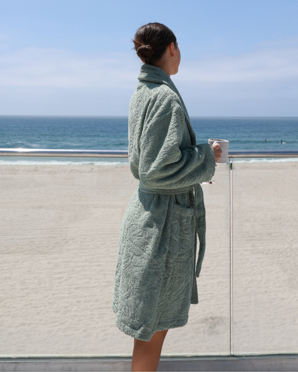 Aquatic Turtle Robe - Sage - Image 3
