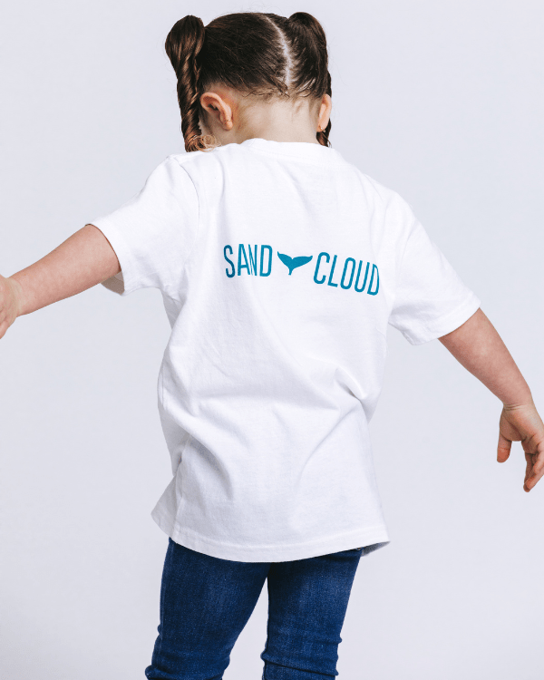 SC Whale Tail Kids Tee - White - Image 4