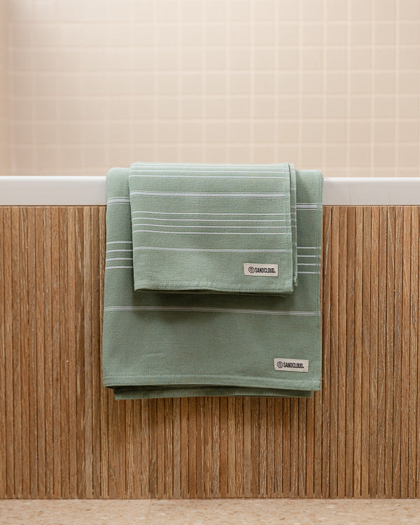 Classic Fringeless XL Bath Bundle - Sage - Image 8