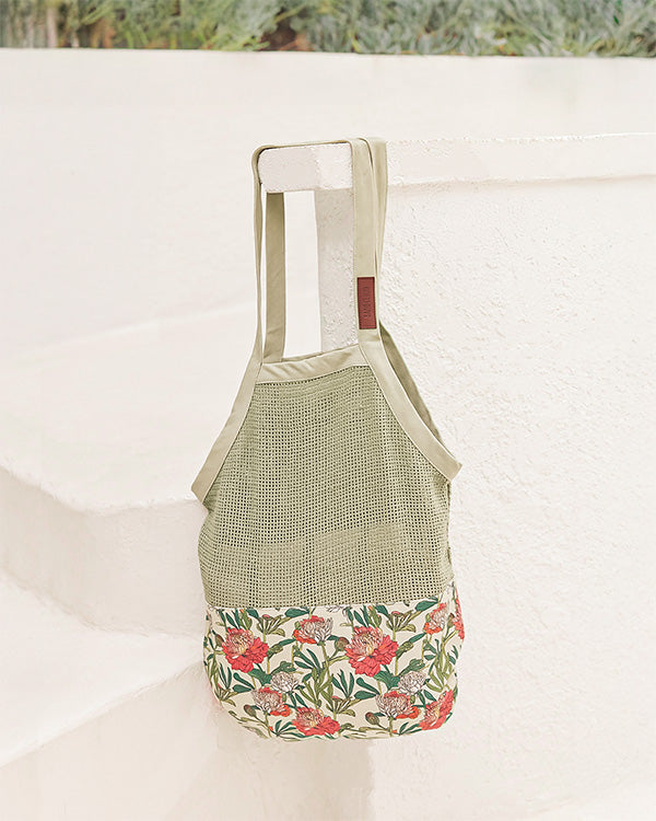 Alternative view of Floral Net Market Bag