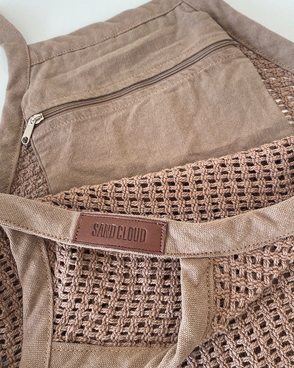 Net Market Bag Taupe - Image 3