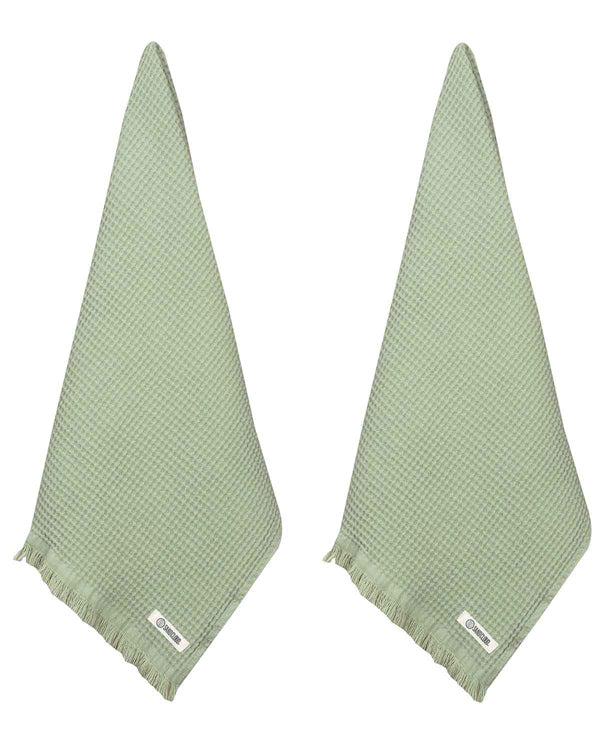 Micro Waffle XL Bath Bundle - Sage - Image 4