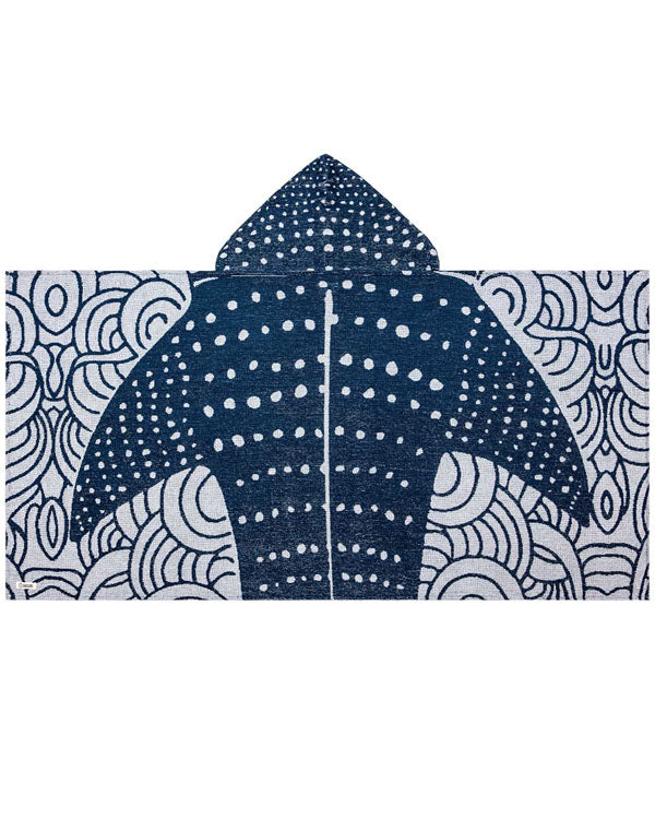 Alternative view of Whale Shark Hooded Kids Bath Towel