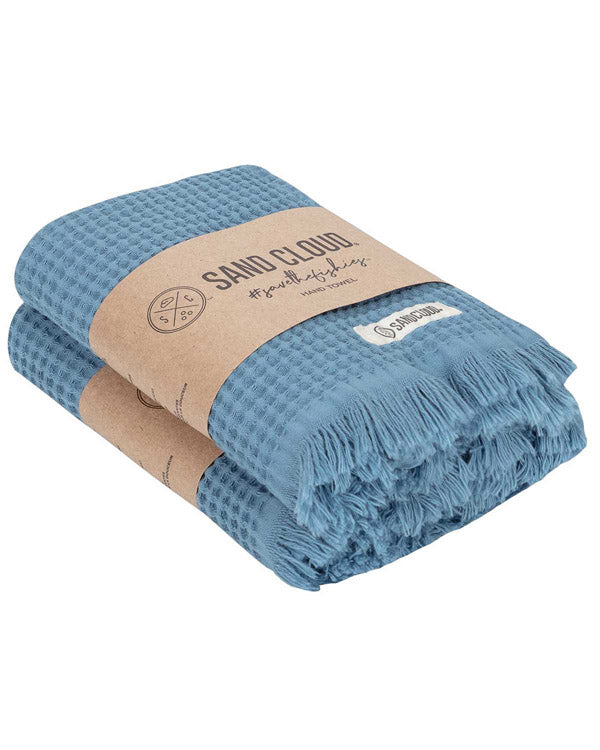 Micro Waffle Hand Bath Bundle - 2 Pack - Slate Blue - Image 3