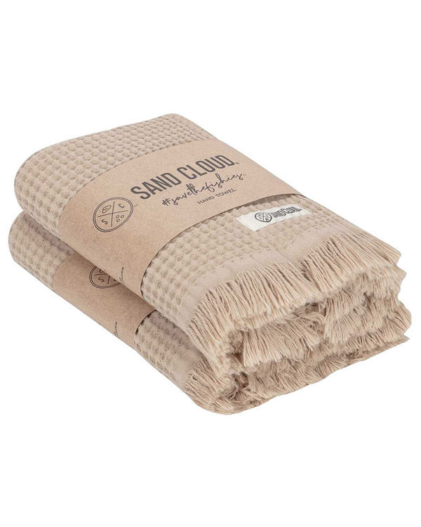 Micro Waffle Hand Bath Bundle - 2 Pack - Sand - Image 3