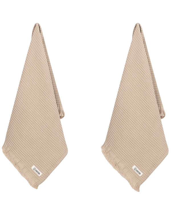 Micro Waffle Hand Bath Bundle - 2 Pack - Sand - Image 6