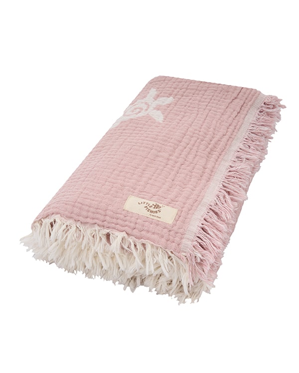 Baby Turtle Gauze Receiving Blanket Single with Pouch - Image 10