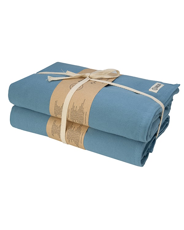 Terra Fringeless XL Bath Bundle - Slate Blue - 2 Pack - Image 7