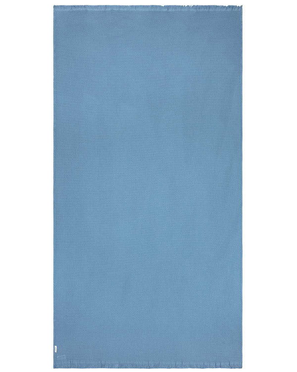 Micro Waffle XL Bath Bundle - 2 Pack -Slate Blue - Image 6