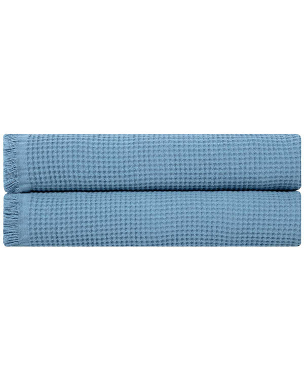 Alternative view of Micro Waffle XL Bath Bundle - 2 Pack -Slate Blue