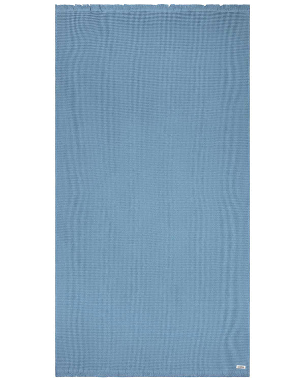 Micro Waffle XL Bath Bundle - 2 Pack -Slate Blue - Image 5