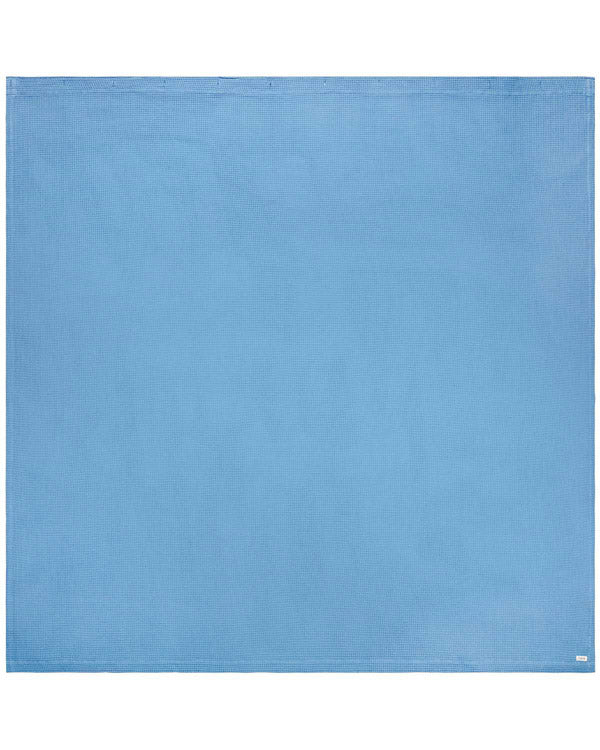 Micro Waffle Shower Curtain - Slate Blue