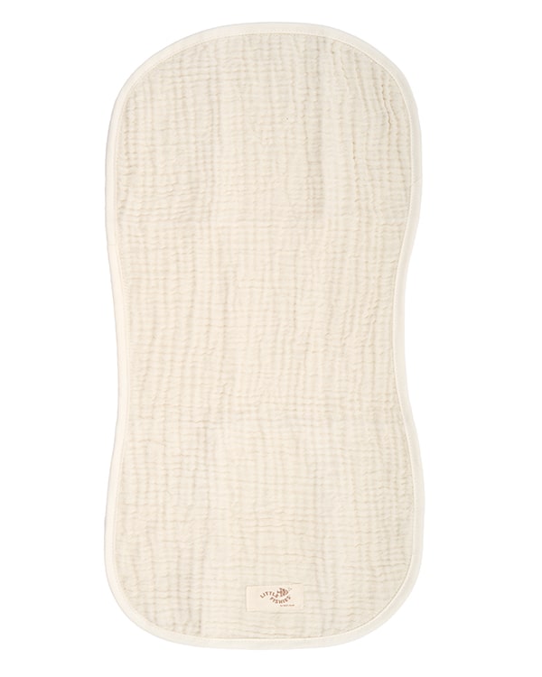Little Fishies Gauze Burping Cloth Bundle - 3 Pack - Seafoam / Peach Fuzz / Natural - Image 6