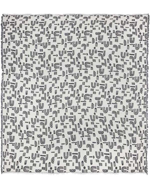 Retro Arches PARTY BLANKET Black - Image 3