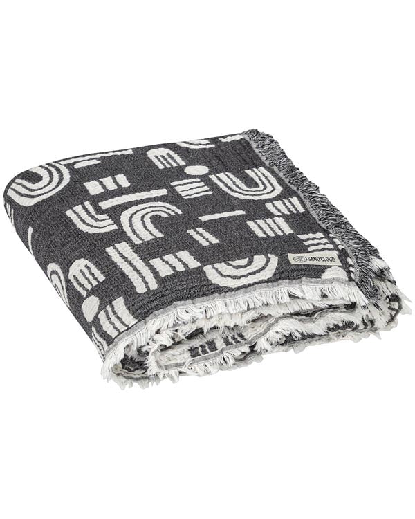 Retro Arches PARTY BLANKET Black - Image 5