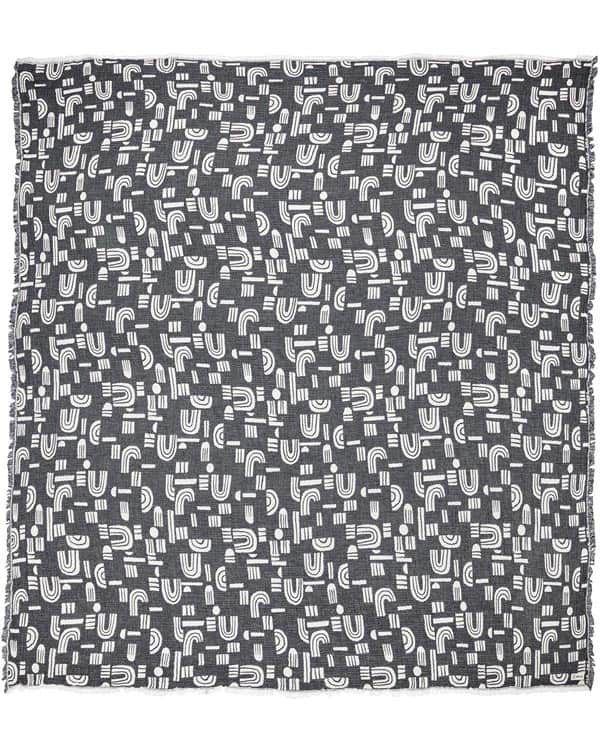 Retro Arches PARTY BLANKET Black