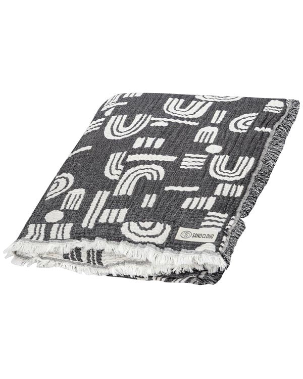 Retro Arches PARTY BLANKET Black - Image 6