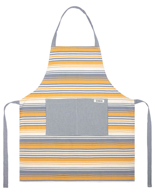 Alternative view of Saffron Stripe Bundle - 1 Towels Set, 1 Apron