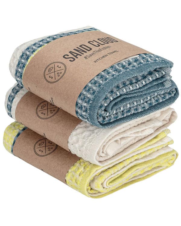 Verbena Waffle Kitchen Towel Bundle - Assorted 3 Pack - Image 3