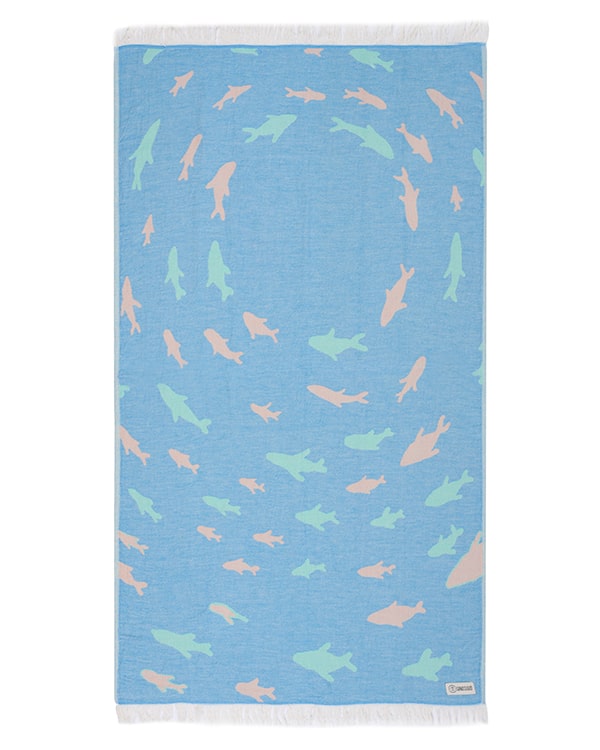Swirl Shark Kids Towel