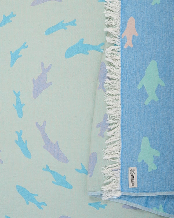 Swirl Shark Kids Towel - Image 3