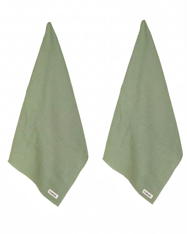 Terra Fringeless XL Bath Bundle - Hedge Green - Image 10
