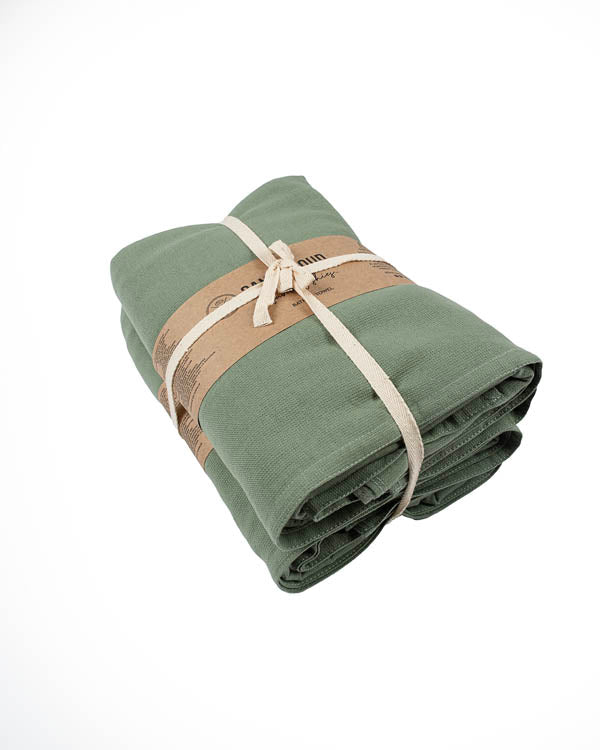 Terra Fringeless XL Bath Bundle 2 Pack - Hedge Green - Image 8