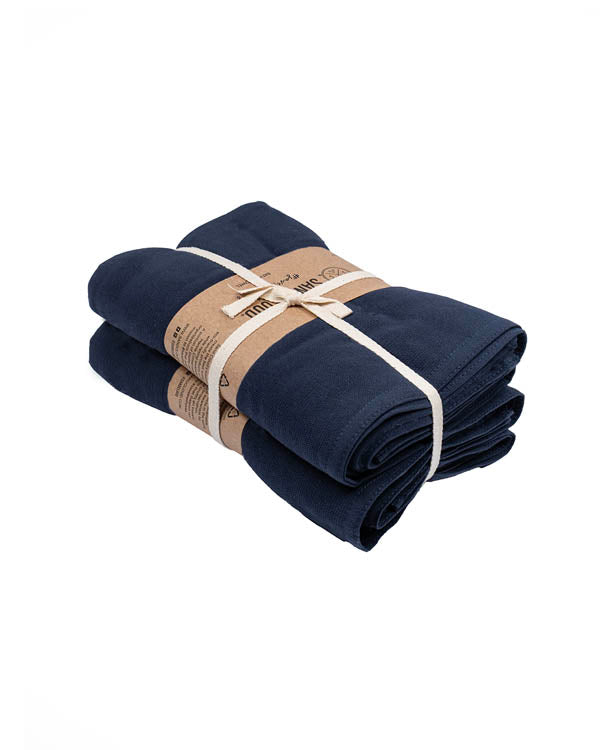 Terra Fringeless XL Bath Bundle - Navy - 2 Pack - Image 6
