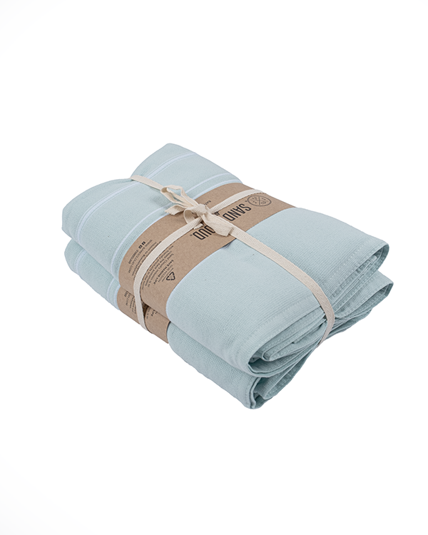 Classic Fringeless XL Bath Bundle 2 Pack - Seaglass - Image 9