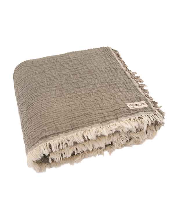 Senna Melange PARTY BLANKET Beige- Queen - Image 7