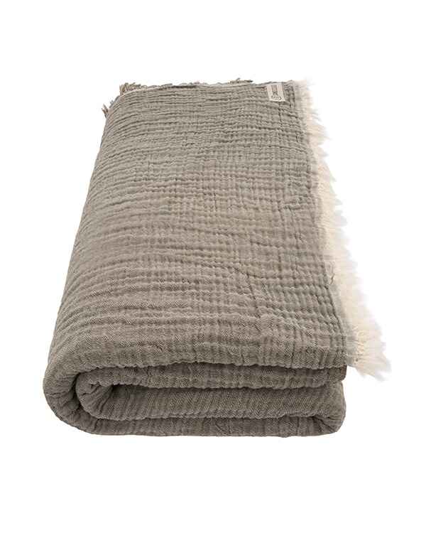 Senna Melange PARTY BLANKET Beige- Queen - Image 8