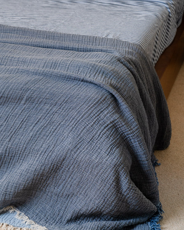Senna Melange PARTY BLANKET Indigo - Queen - Image 7