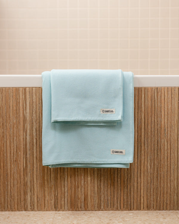 Alternative view of Terra Fringeless XL Bath Bundle - Seaglass